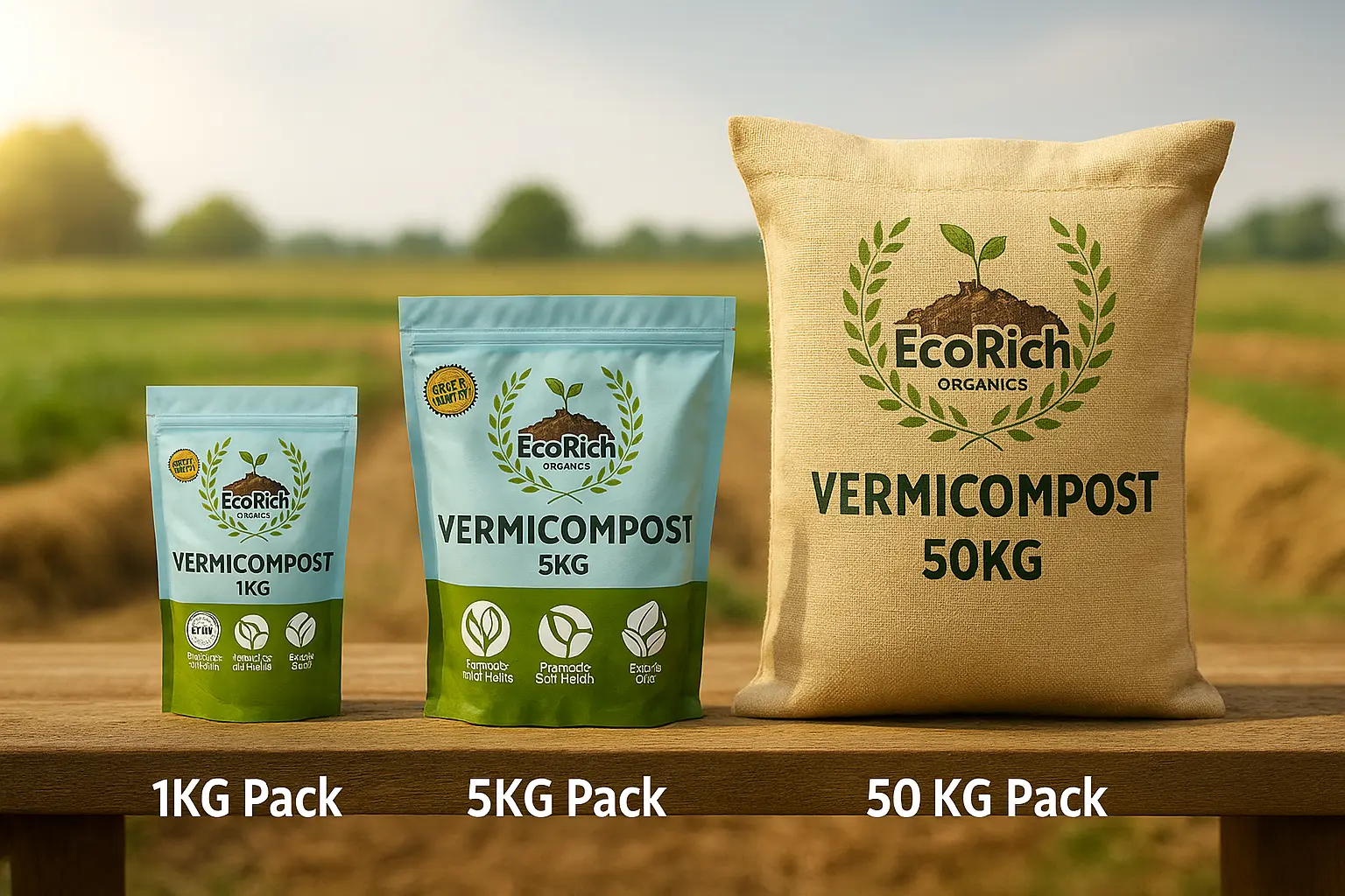 EcoRich Packaging – 1kg, 5kg, 50kg